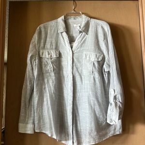 Chico’s 2 piece rayon button down